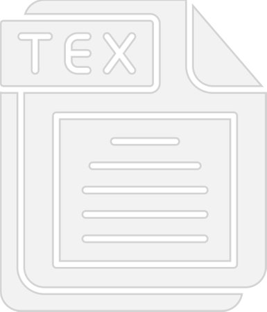 TEX Glyph Grey Icon Designのイラスト素材