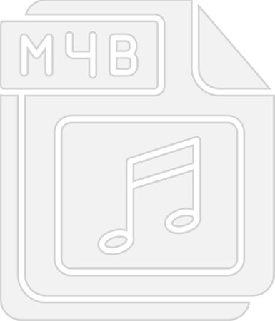 M4B Glyph Grey Icon Designのイラスト素材