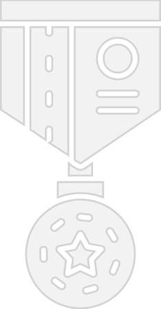 Honor Glyph Grey Icon Designのイラスト素材