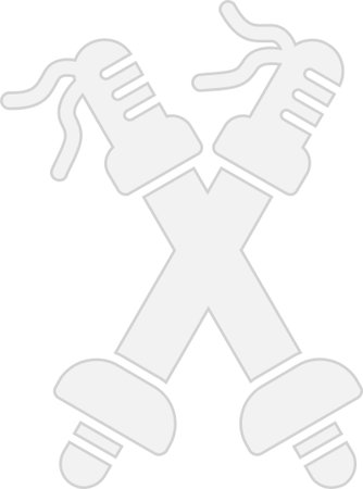 Trekking Poles Glyph Grey Icon Design