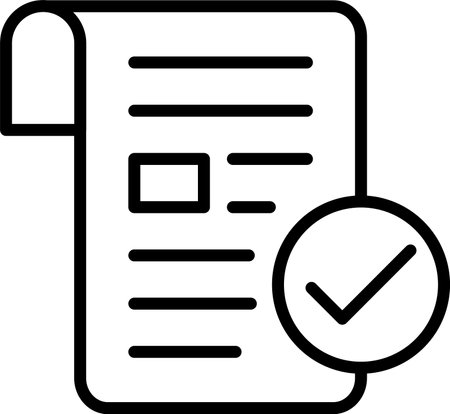 Validity Line Icon Designのイラスト素材