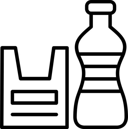 Plastic Line Icon Designのイラスト素材