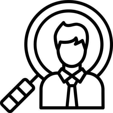 Hiring Line Icon Designのイラスト素材