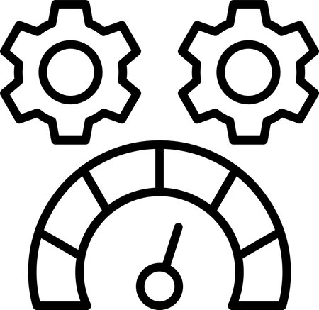 Speed Test Line Icon Designのイラスト素材