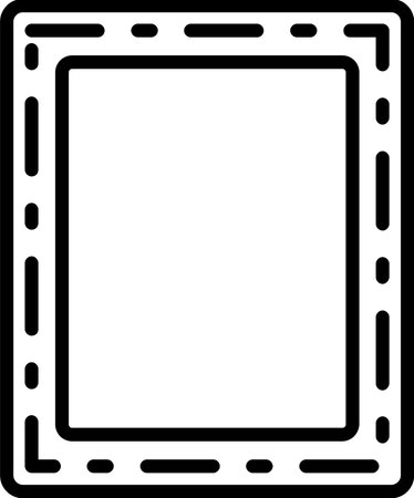 Frame Line Icon Designのイラスト素材
