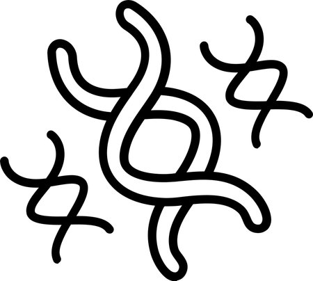 Dna strand Line Icon Designのイラスト素材