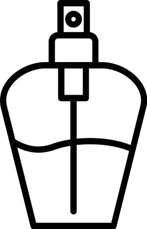 Fragrance Line Icon Designのイラスト素材