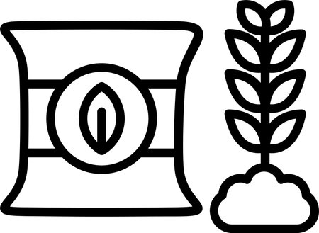 Grain Line Icon Designのイラスト素材