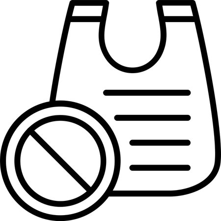 No Plastic Line Icon Designのイラスト素材