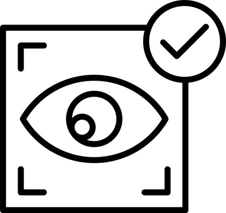 Eye Scan Line Icon Designのイラスト素材