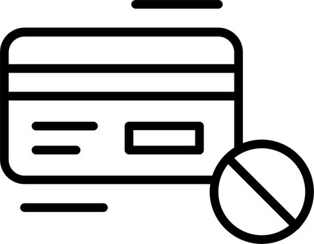 No Money Line Icon Designのイラスト素材