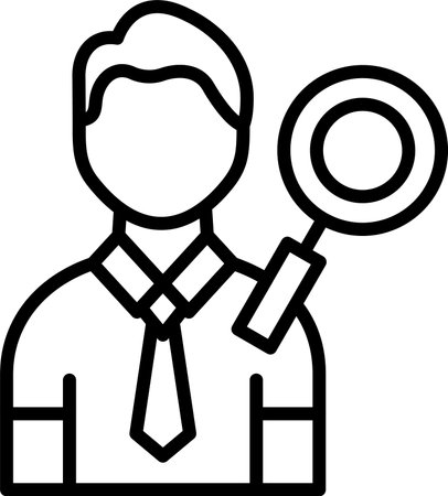 Search Line Icon Designのイラスト素材