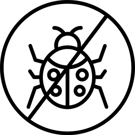 No Bugs Line Icon Designのイラスト素材