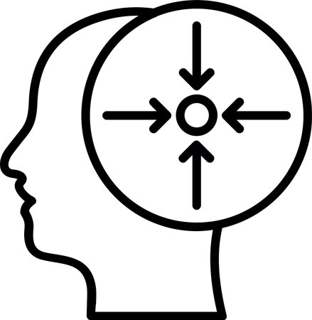 Concentration Line Icon Designのイラスト素材