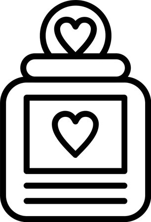 Charity Line Icon Designのイラスト素材