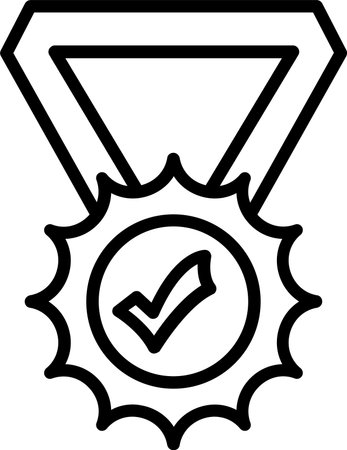 Medal Line Icon Designのイラスト素材