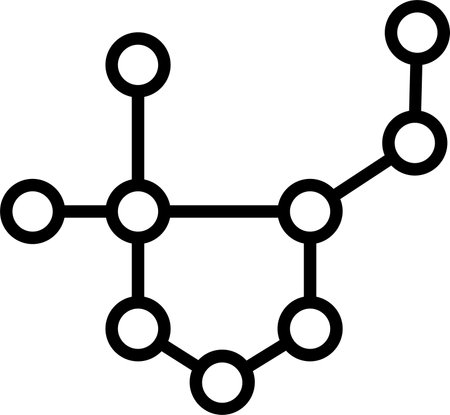 Molecular Line Icon Designのイラスト素材