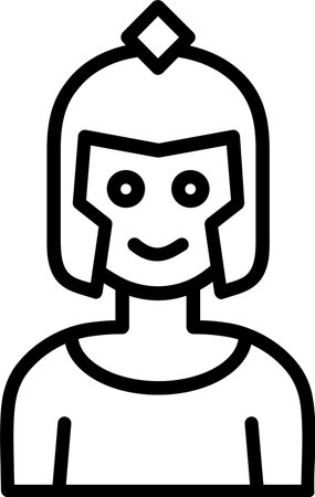 Spartan Line Icon Designのイラスト素材
