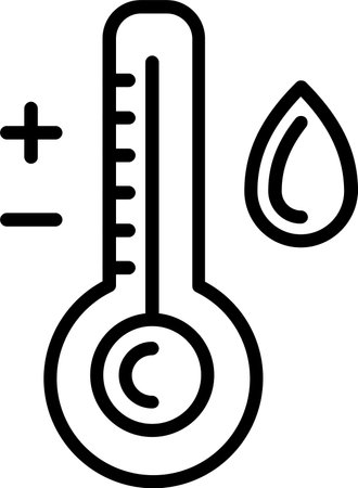 Hot Water Line Icon Design