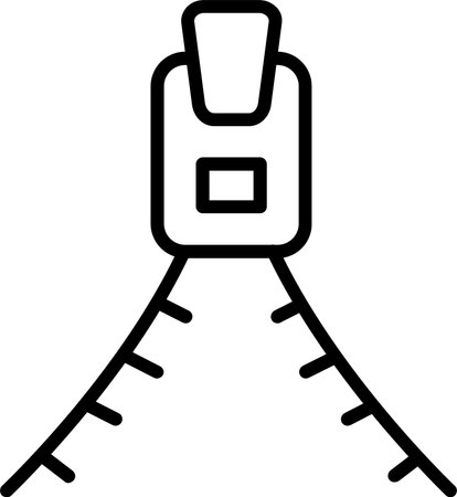 Zipper Line Icon Designのイラスト素材