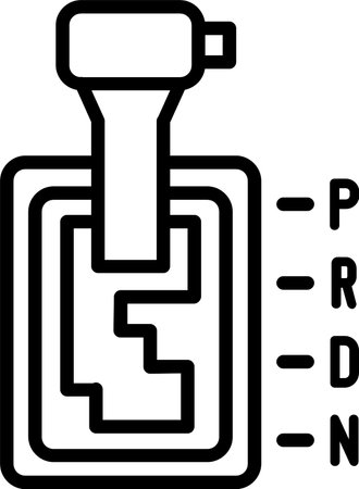 Automatic Transmission Line Icon Designのイラスト素材