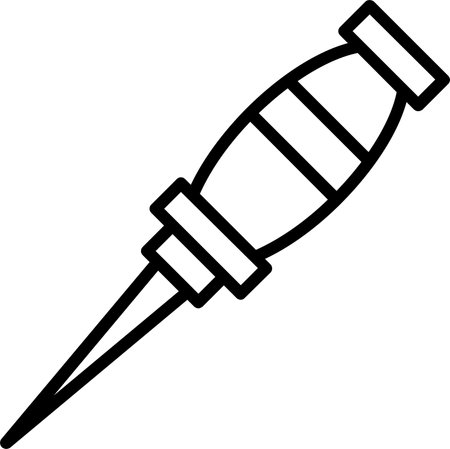 Awl Line Icon Designのイラスト素材