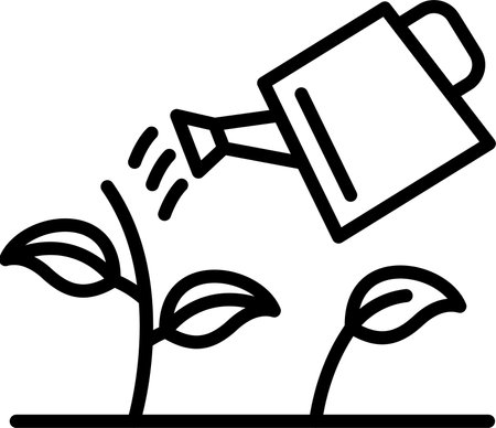 Gardening Line Icon Designのイラスト素材