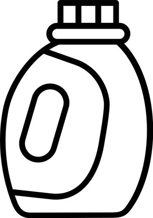 Detergent Line Icon Designのイラスト素材