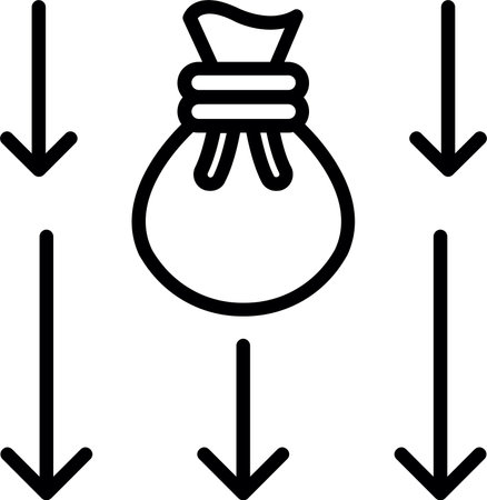 Wage Line Icon Designのイラスト素材