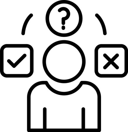 Question Line Icon Designのイラスト素材