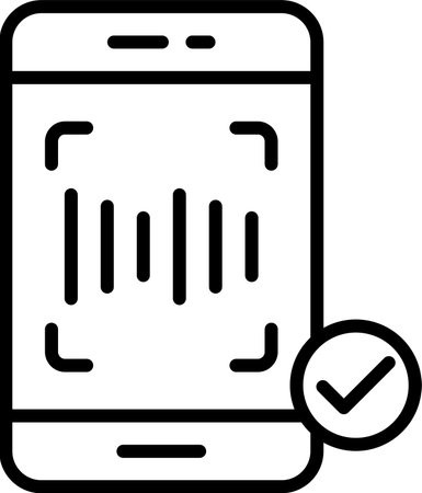 Recognition Line Icon Designのイラスト素材