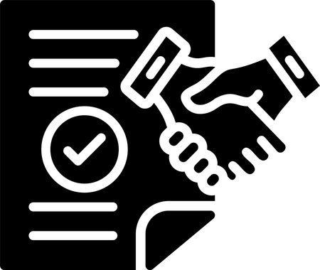 Certainty Glyph Icon Designのイラスト素材