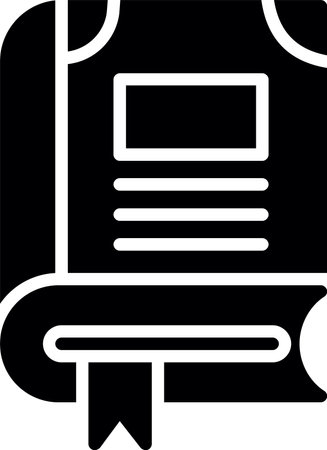 Book Glyph Icon Designのイラスト素材