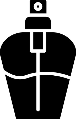 Fragrance Glyph Icon Designのイラスト素材