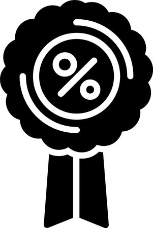 Discount Glyph Icon Designのイラスト素材