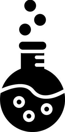 Chemical Glyph Icon Designのイラスト素材
