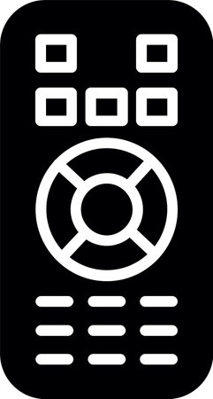 Remote Control Glyph Icon Designのイラスト素材