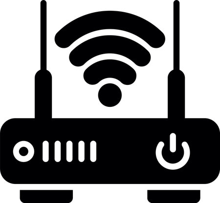 Router Glyph Icon Designのイラスト素材