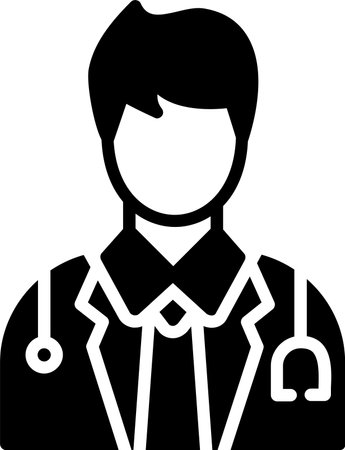 Doctor Glyph Icon Designのイラスト素材