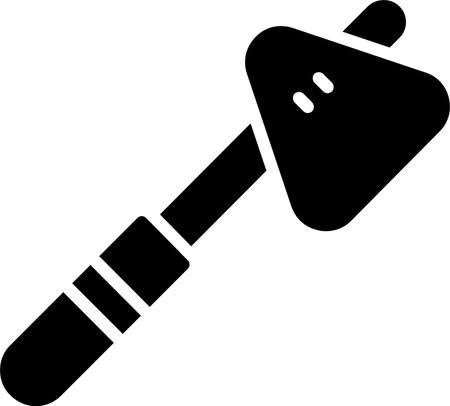 Reflex Hammer Glyph Icon Designのイラスト素材