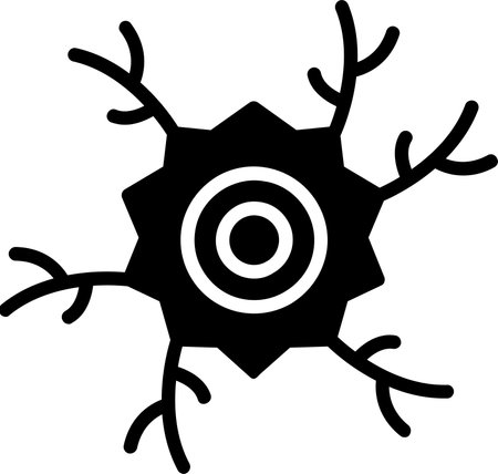 Nerves Glyph Icon Designのイラスト素材