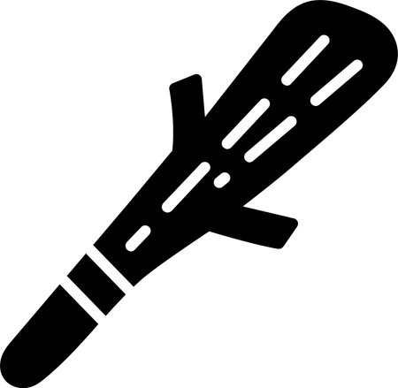 Cudgel Glyph Icon Designのイラスト素材