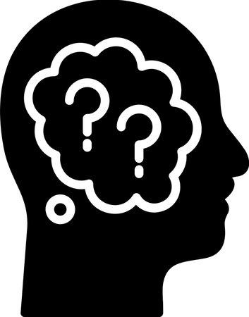 Alzheimer Glyph Icon Designのイラスト素材