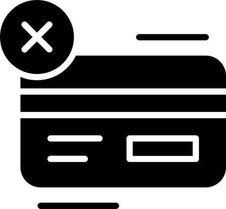 No card Glyph Icon Designのイラスト素材