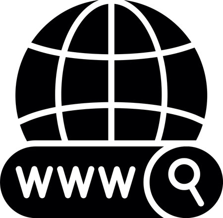 Internet Glyph Icon Designのイラスト素材