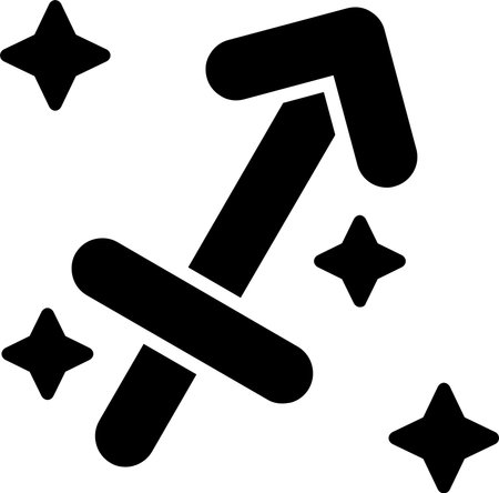 Sagittarius Glyph Icon Designのイラスト素材