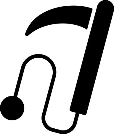 Kusari Glyph Icon Designのイラスト素材