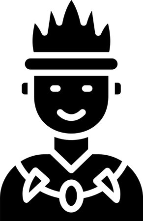 Tribe Glyph Icon Designのイラスト素材