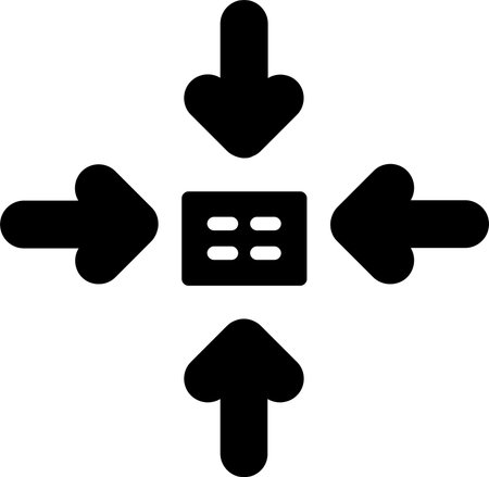 Shrink Glyph Icon Designのイラスト素材