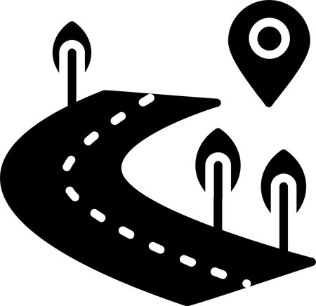 Path Glyph Icon Designのイラスト素材